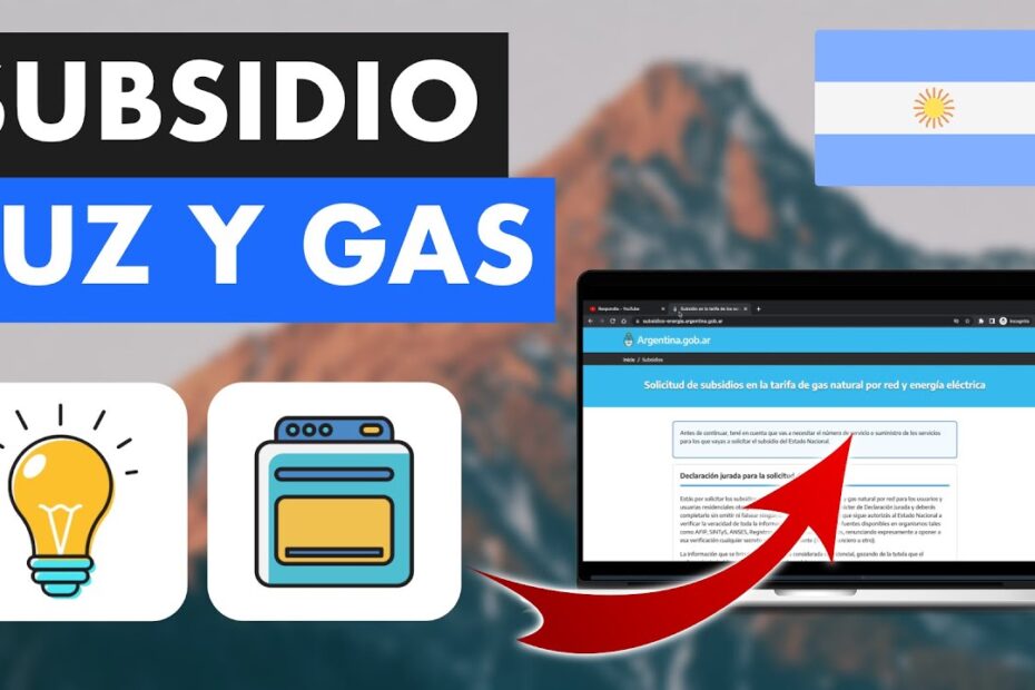 CÓMO SOLICITAR EL SUBSIDIO DE LUZ Y GAS