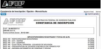 Constancia de CUIT