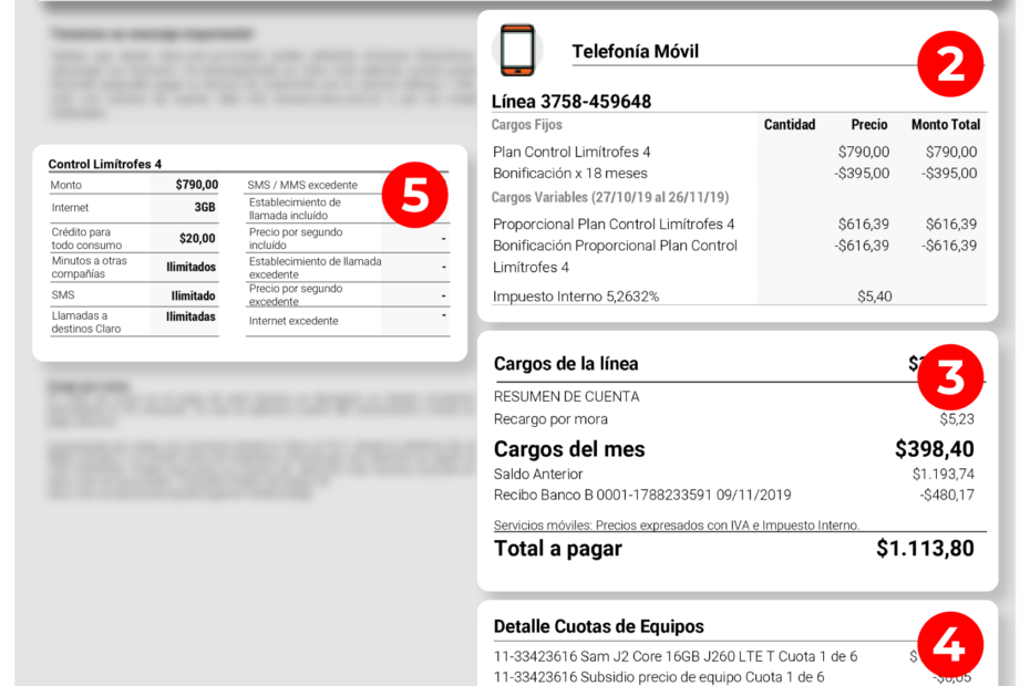 Consultar Facturas Claro