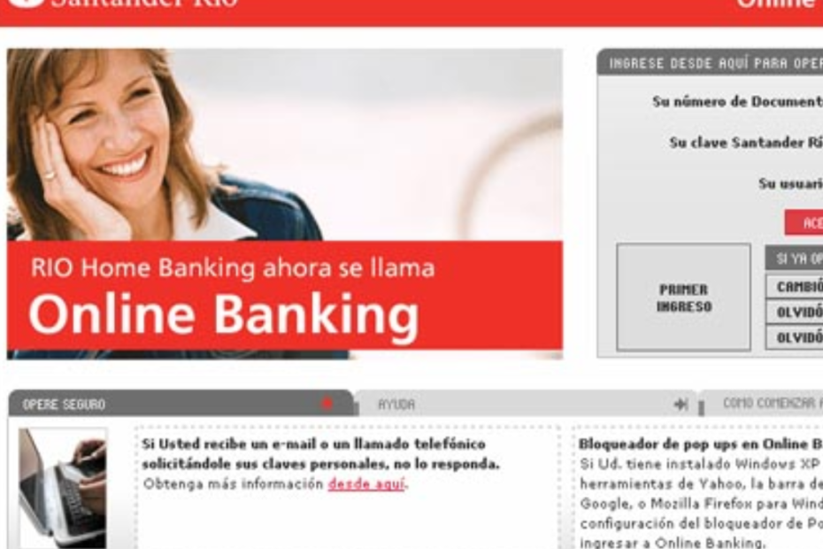 SANTANDER RIO HOME BANKING