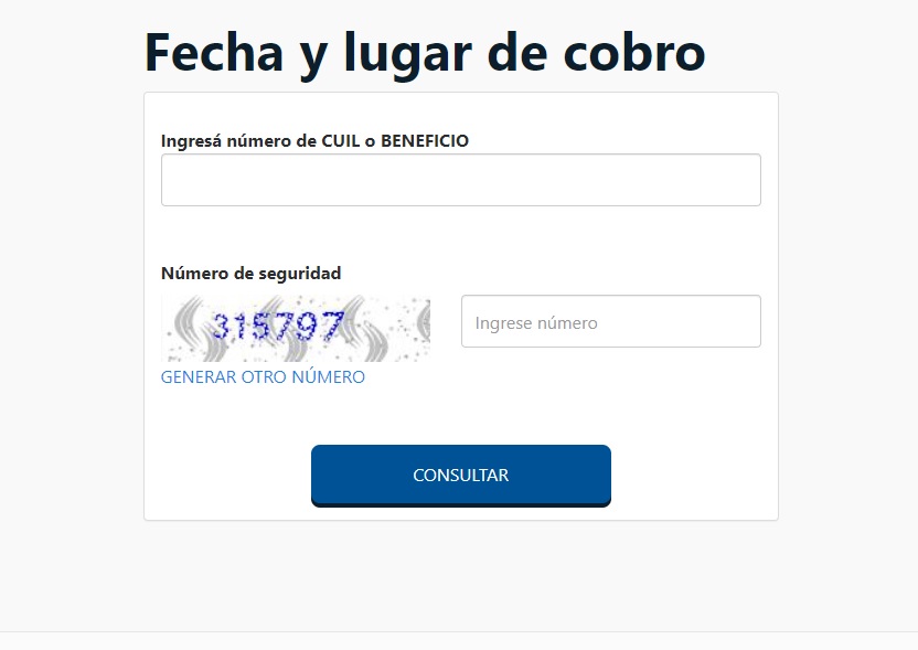 FECHA Y LUGAR DE COBRO ANSES